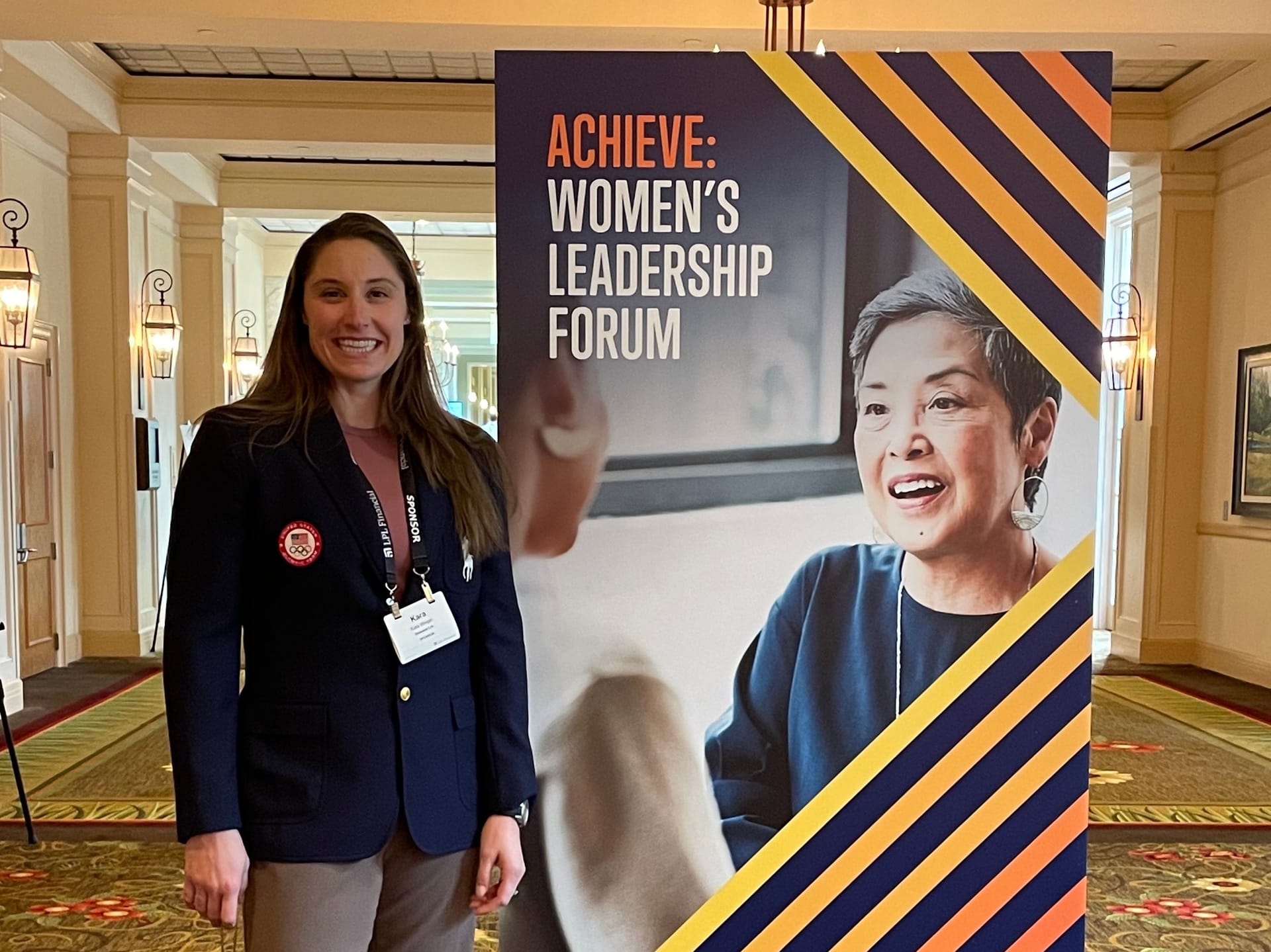 Kara Winger attending a Women's Leadership Forum
