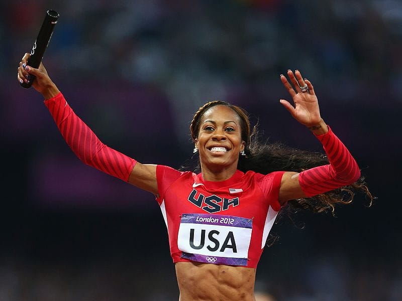 Sanya Richards-Ross competing at 2012 London Olympics