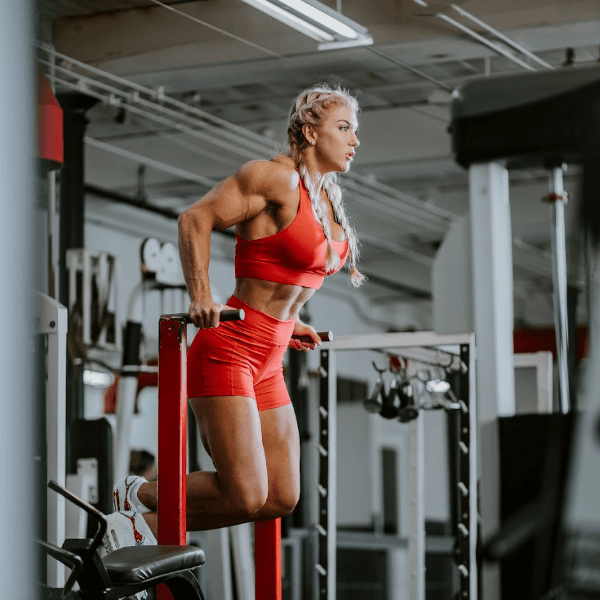 Brittany Diamond working out in the gym